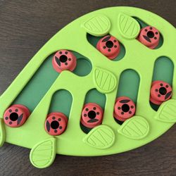 Green Leaf Cat Puzzle Toy