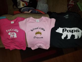 Personalized shirts.