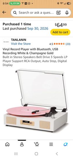 Record player with Bluetooth