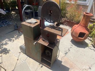 Vintage Band Saw Light and press combo