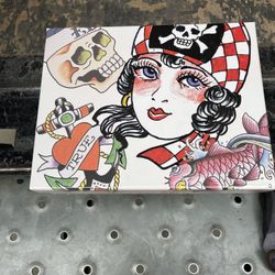 Vintage Ed Hardy Pirate Cutie Decorative Box (Box Only)