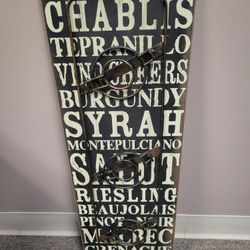 Wine Bottle Wall Hanger 10x30"