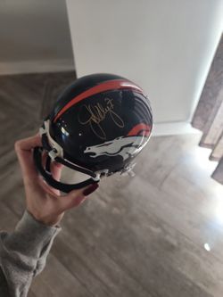 Autographed John Elway Helmet