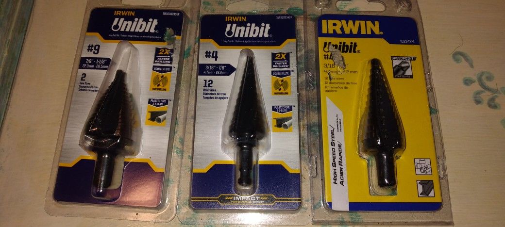 3 Brand New Step Up Bits