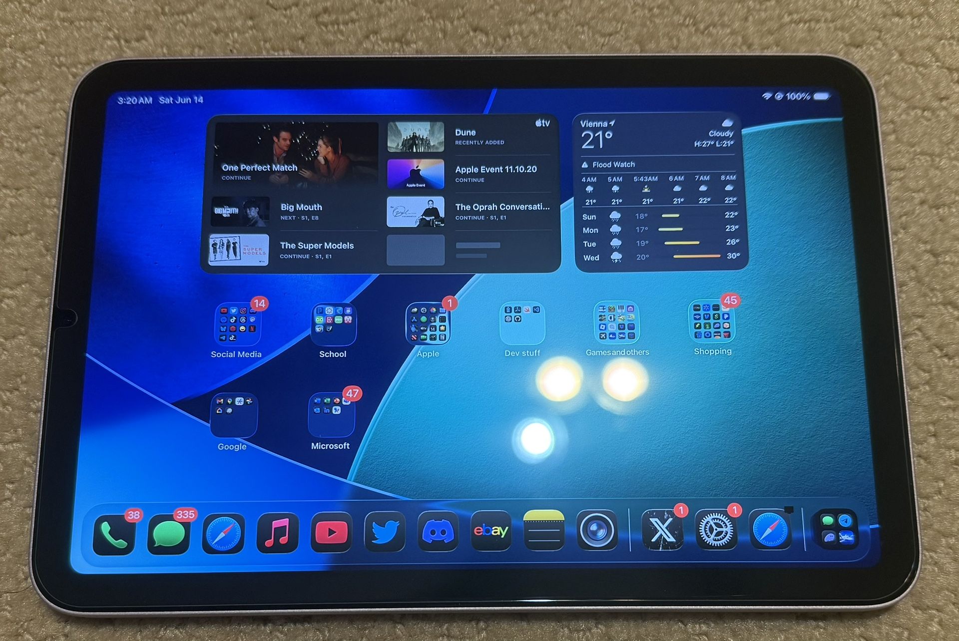 Apple iPad mini 6th Gen 256GB Pink (Wi-Fi)