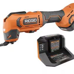 Ridgid 18V Cordless Oscillating Multi-Tool with 2.0 Ah Battery and Charger