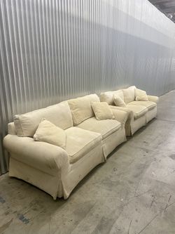 FOR SALE: Two Large Cream Colored Couches