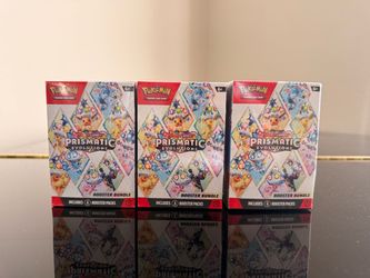 Pokémon Scarlet & Violet Prismatic Evolutions Booster Bundle x3