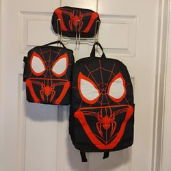 3- piece Spider-Man backpack set