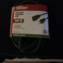 Hyper tough light duty extension cord hundred feet