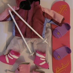 American Girl/Journey Girl's Snowboarding/skiing Outfit & Accessories 