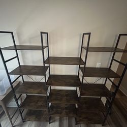 Triple Column 5-Tier Shelf