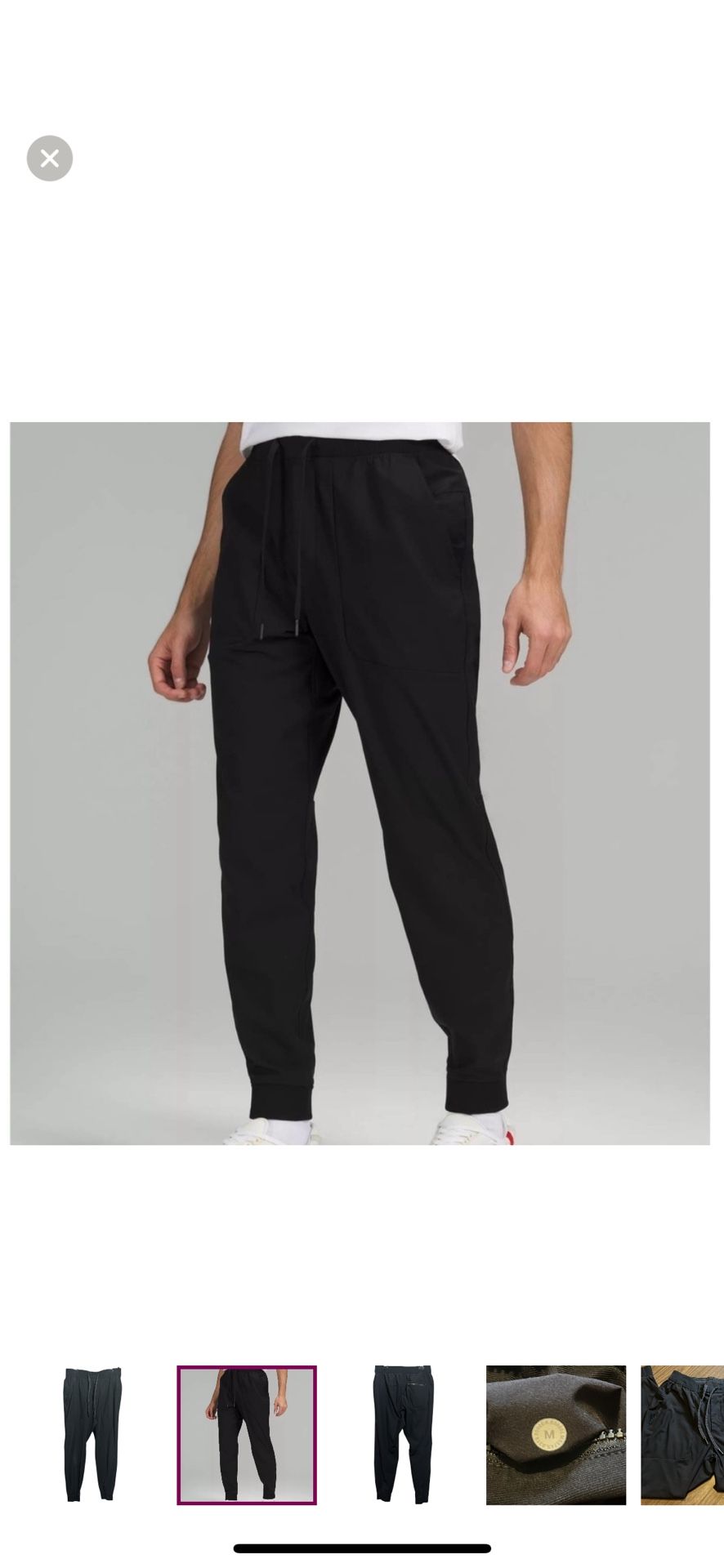 Lululemon  Men's Black ABC Jogger, Med 29*inseam