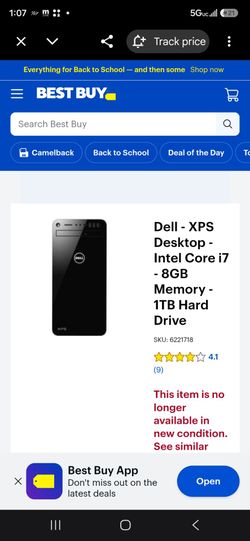 Dell x p s I 7 core 8 gigabytes 1tb hard drive