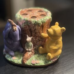  Vintage Disney Hand Painted Winnie The Pooh Toothbrush Holder 
