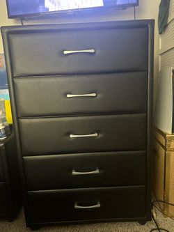 Black Leather Dresser