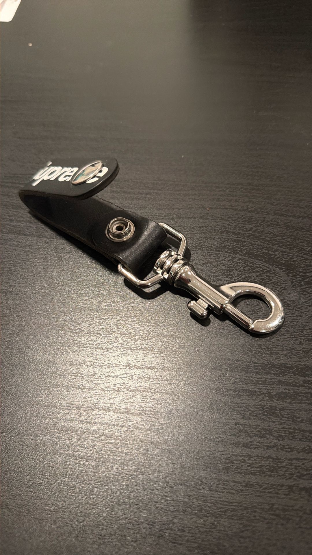 Supreme Leather Key Loop Black New Rare
