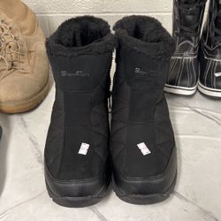 Men’s Winter Boots - Fleece Lined & Waterproof, Size 10 1/2