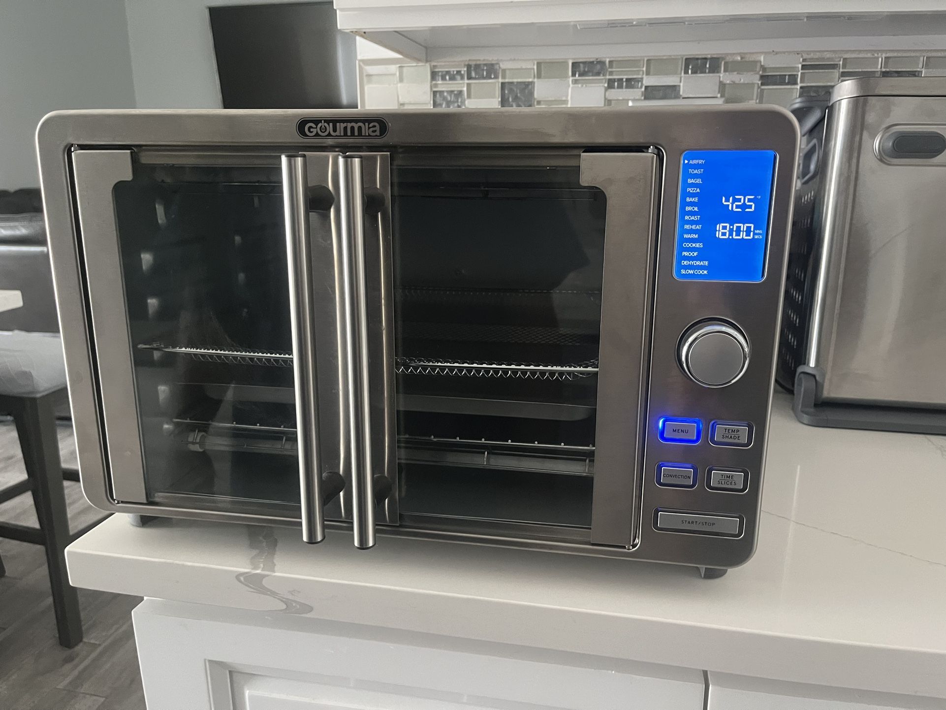 Gourmia Slice Digital Air Fryer Oven with 14 One Touch Cooking