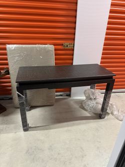 Mid century oriental Asian black lacked console table