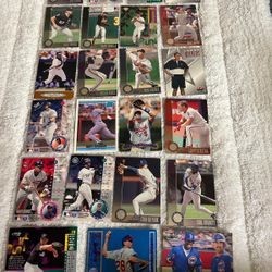 baseball cards,  comic cards and track cards
