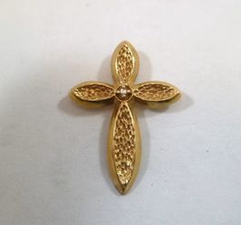14K Gold Cross Pendant