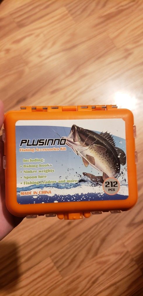 PLUSINNO Fishing Accessories Kit, 212 Pcs Fishing Tackle new selling for only $10