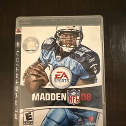 Madden NFL 08 PlayStation 3 Game