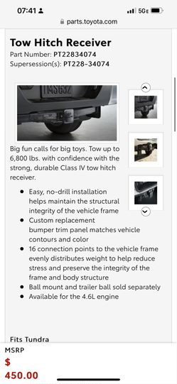 Tundra Hitch Receiver