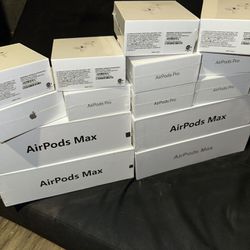 Air Pod Pro $220 , Air Pod Max $400