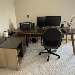 Dania Slater  L-Shaped Desk