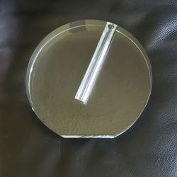 CRISTAL GLASS BUD VASE BY TIZO