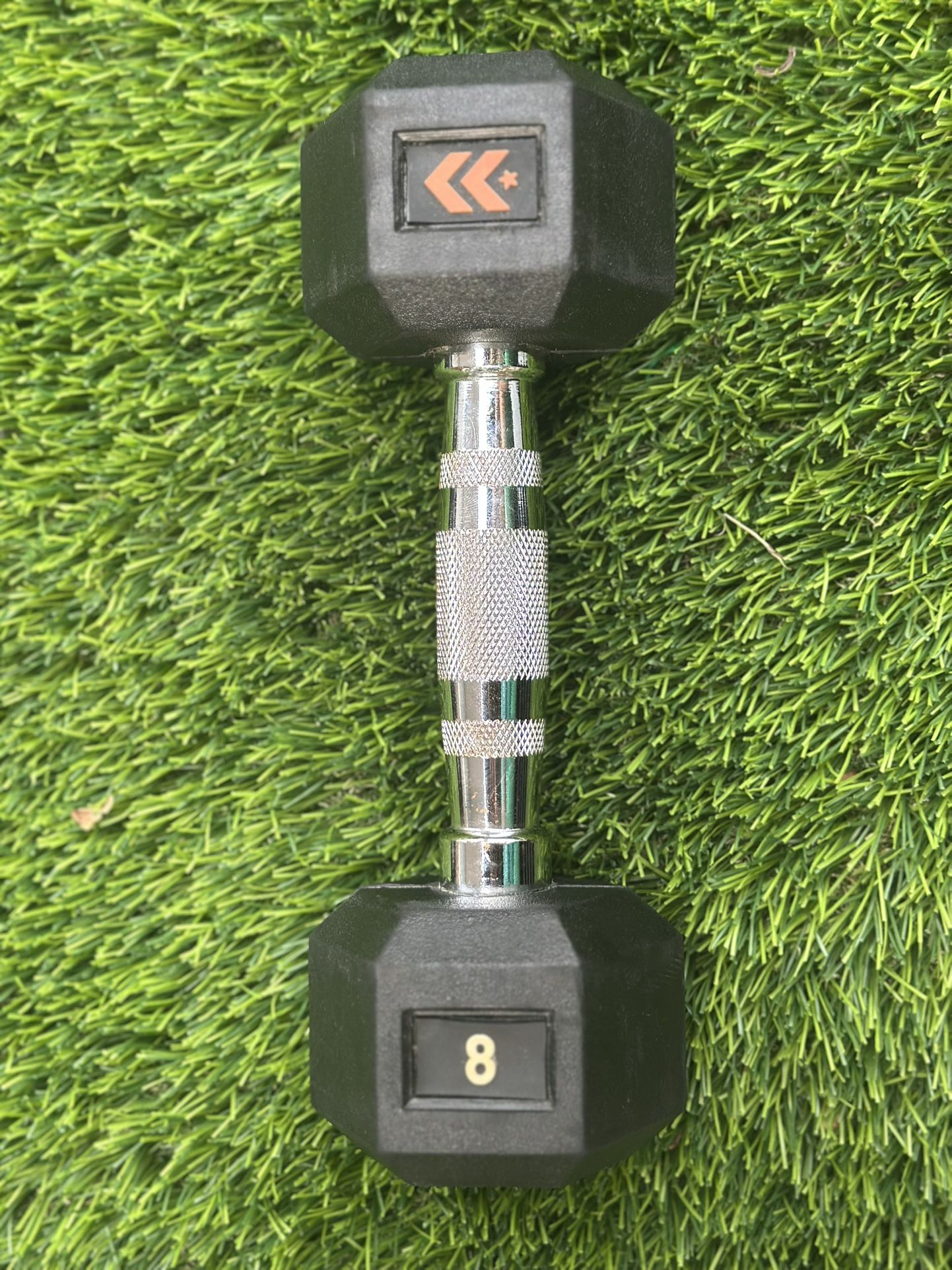 8 lb BLACK DUMBBELL