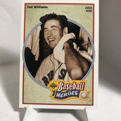 1992 Upper Deck Ted Williams Boston Red Sox Card #29