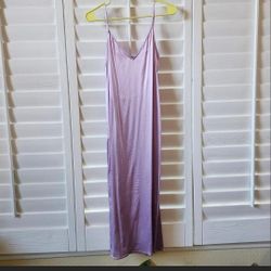 Zara Lilac Midi Satin Dress
