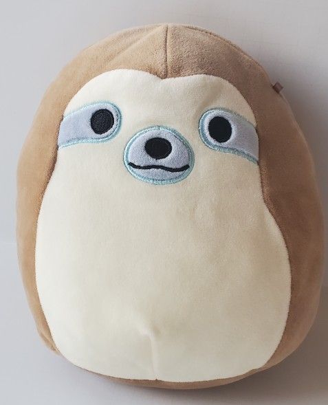 Squishmallows Simon The Sloth 8" Plush Stuffed Animal Brown Blue Eyes Lovey
