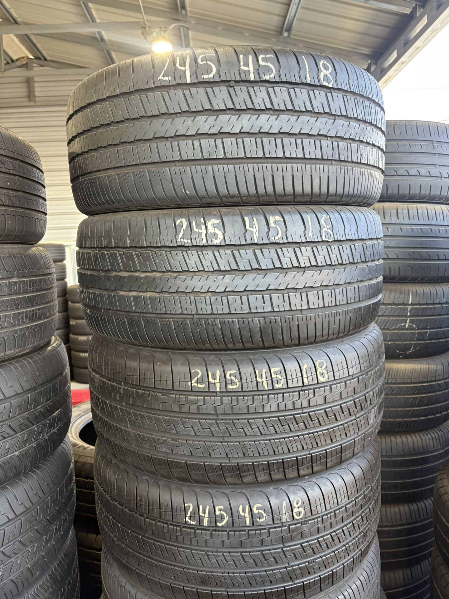 245/45r18 Goodyear Tires In Great Shape