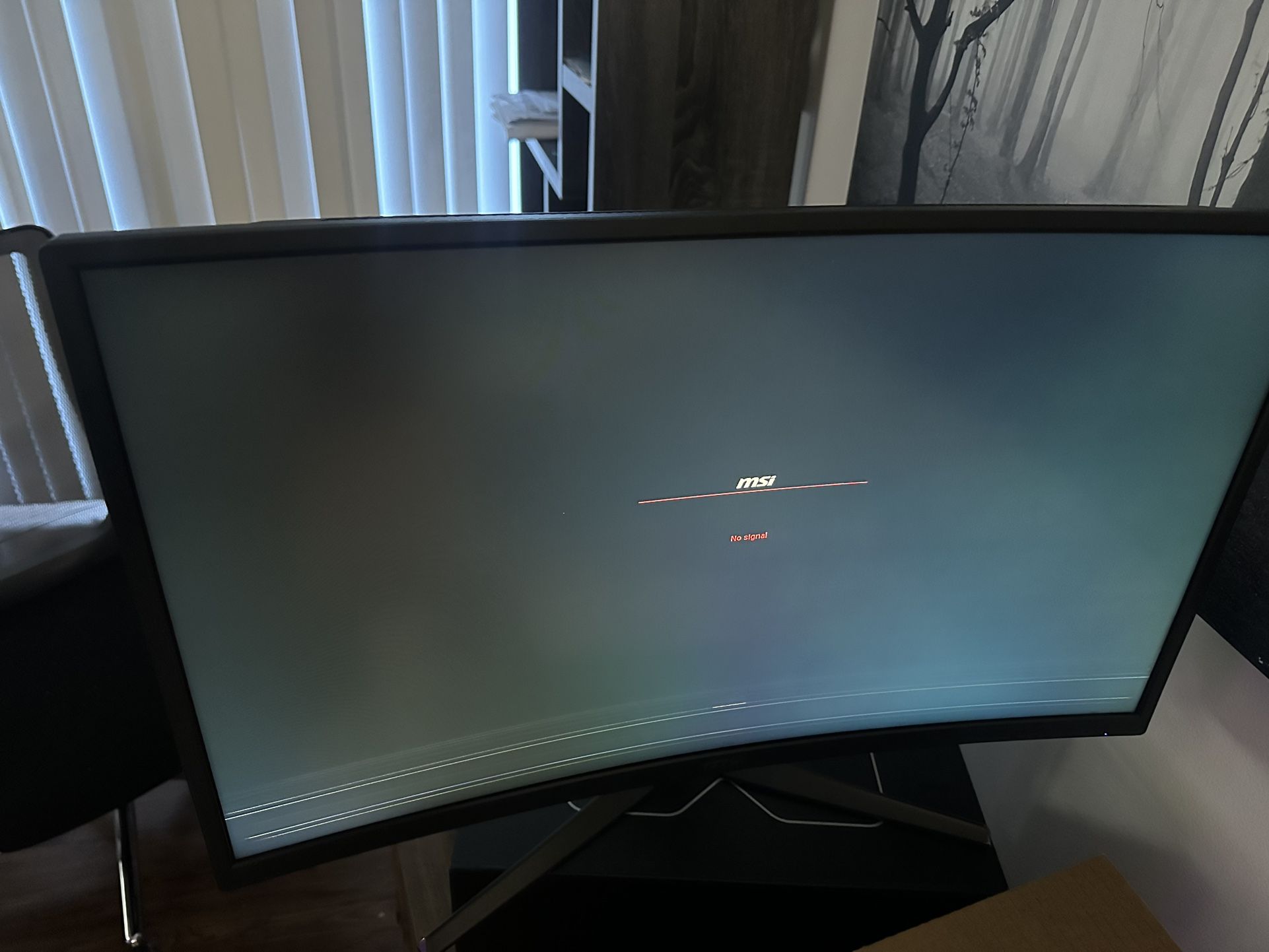 MSI G27C2 27” Curved Monitor 1 144hz Refresh Rate
