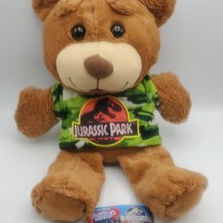 Large Jurassic Park Teddy Bear With Booklet 