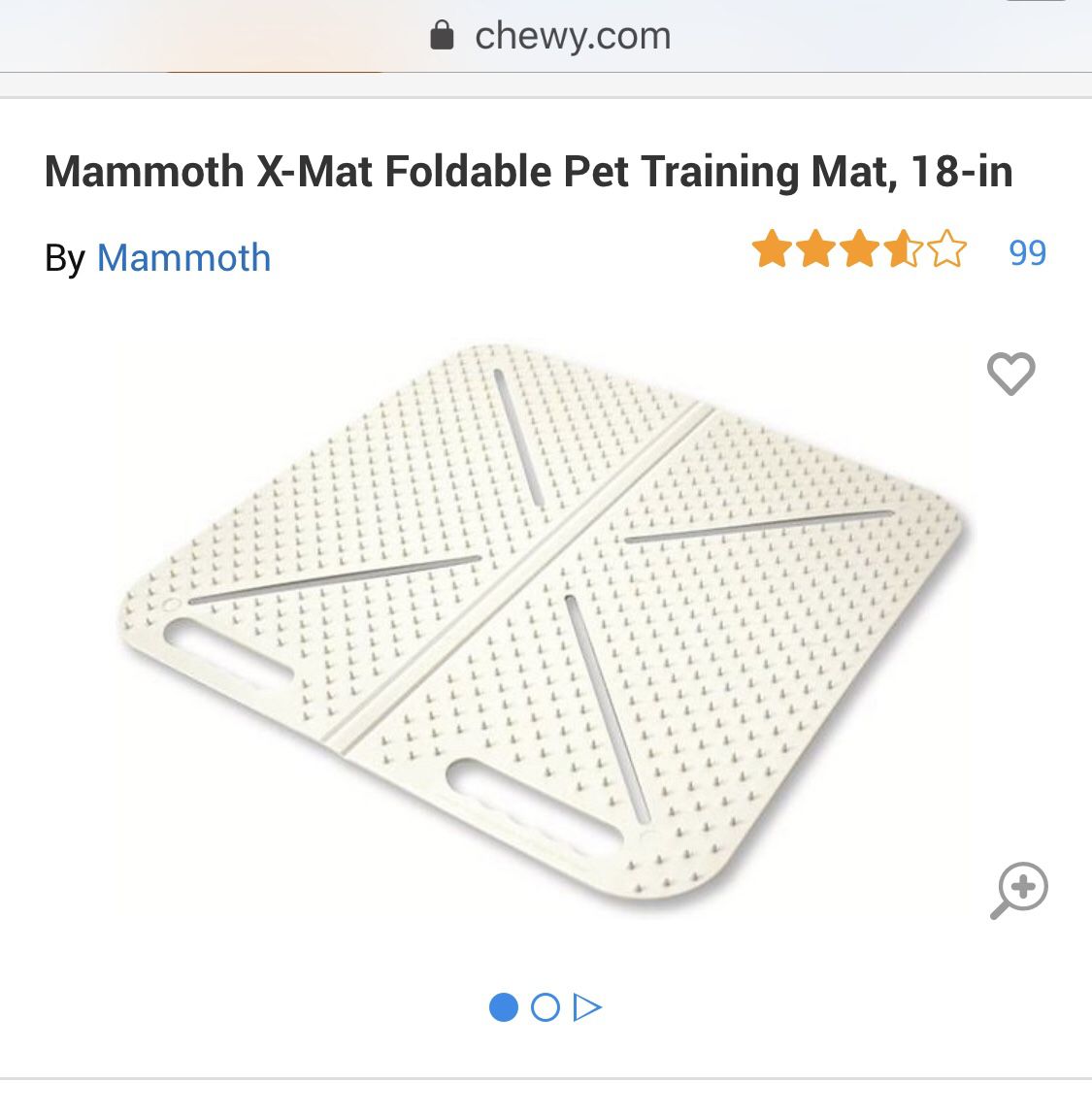 Dog training mat