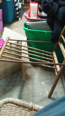Vintage gout wooden stool