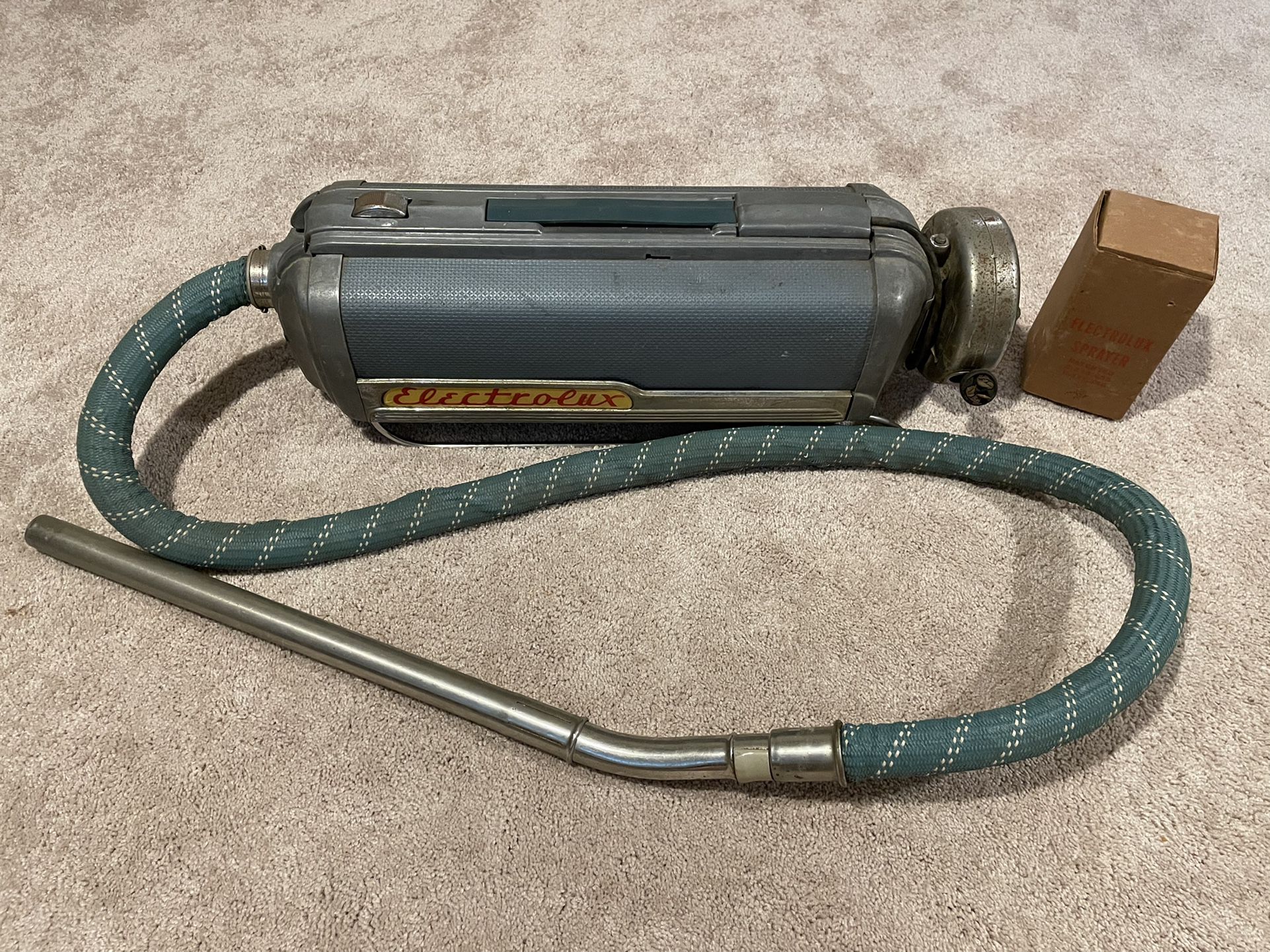 Vintage Electrolux LX Vacuum With Sprayer Attachment 