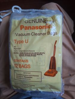 Panasonic Vacuum Bags. 12 Bags × $12