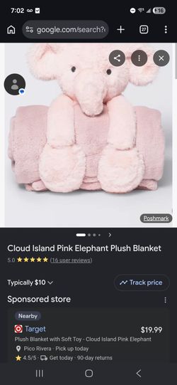 Elephant plush blanket target
