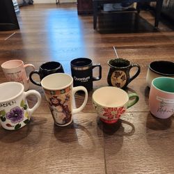 8 Various Mug Cups, good condition 