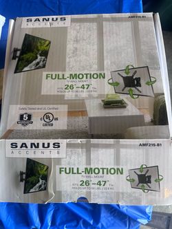Sanus accents Full-Motion tv wall mount.