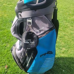 PING Pioneer Blue/Gray Cart Bag