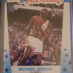 Rare Error**1989 Micheal Jordan All Stars Sticker #3