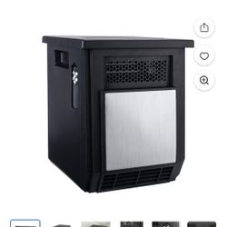 Mainstay Infrared 4 Element Quartz  Black Heater 1500W 