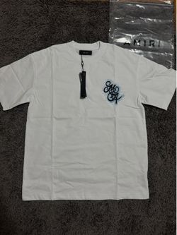 Black and blue Amiri rhinestone shirt